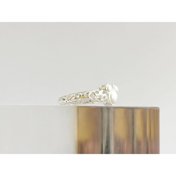 Walt Disney Mickey Mouse Figural Head Shaped Faux Pearl Vintage Ring - sz 2.25 - Picture 3 of 10